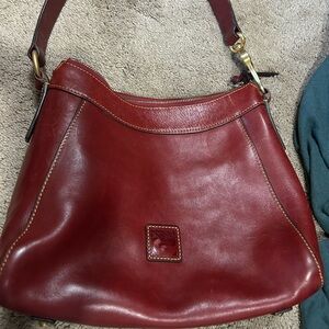 Dooney & Bourke Red Leather Hobo Bag